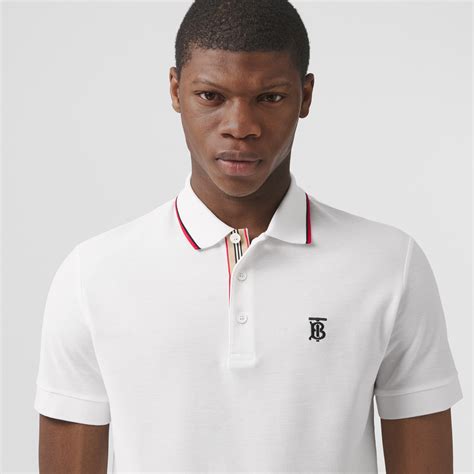 Icon Stripe Placket Cotton Piqué Polo Shirt 